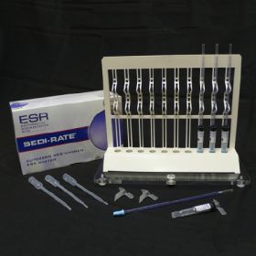 Test Starter Kit Sedi-Rate Autozero Westergren Erythrocyte Sedimentation Rate (ESR) Whole Blood Sample 100 Tests