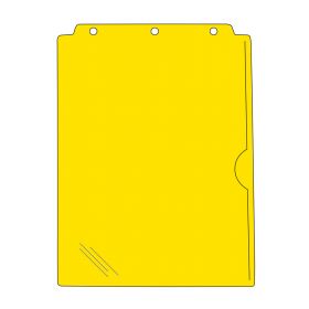 1-Pocket Record Protector - Top Punched - Side Open - Yellow