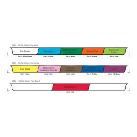Chart Divider Set - Poly - Assisted Living - 11 Tabs Bottom