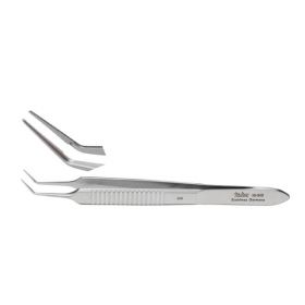 Suture Forceps Miltex McPherson 3-1/2 Inch Length OR Grade German Stainless Steel NonSterile NonLocking Thumb Handle Angled Smooth Tip