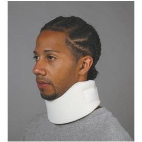 Cervical Collar Ezywrap Economy Universal Contoured / Medium Density Adult One Size Fits Most One-Piece 3 Inch Height Up to 22-1/2 Inch Neck Circumference