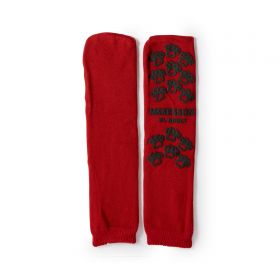 Slipper Socks McKesson Terries X-Large Red Above the Ankle
