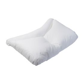 HEALTHSMART SIDE SLEEPER PILLOW WITH CURVED NECK REST