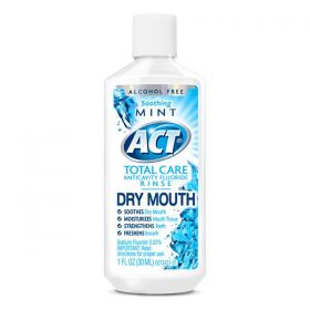 ACT Total Care Dry Mouth Oral Rinse 1 oz Soothing Mint 48/Ca