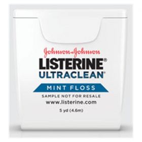 Listerine UltraClean Unwaxed Teflon Floss 5 Yards Mint 72/Ca