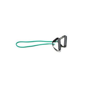 Cando 10-5553 exerciser tubing with handles-36"-green-medium