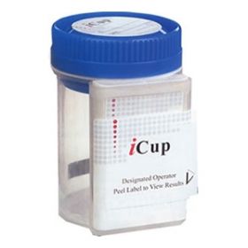 Drugs of Abuse Test iCup 9-Drug Panel AMP, BAR, BZO, COC, mAMP/MET, OPI, PCP, PPX, THC Urine Sample 25 Tests