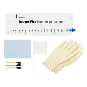 Intermittent Closed Catheter Kit Advance Plus Straight Tip 14 Fr. Without Balloon PVC