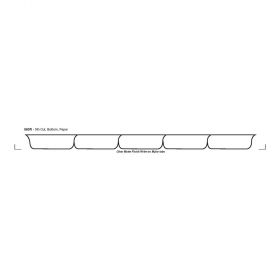 Chart Divider Set - Paper - Blank - Reinforced Tabs - 5 Tabs Bottom