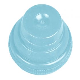 Globe Scientific Tube Closure Polyethylene Plug Cap Light Blue For use with 10, 12, 13 and 16 mm Tubes Secondary Tube