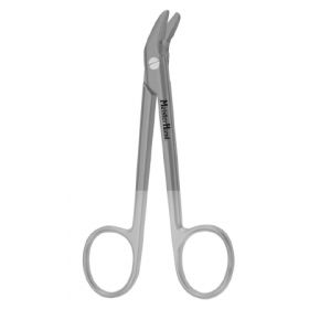 Wire Cutting Scissors MeisterHand 4-3/4 Inch Length Surgical Grade Stainless Steel / Tungsten Carbide NonSterile Angled