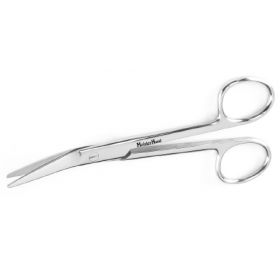 Suture Scissors MeisterHand New 5-1/2 Inch Length Surgical Grade Stainless Steel NonSterile Finger Ring Handle Angled Blunt Tip / Blunt Tip