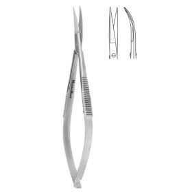 Stitch Scissors MeisterHand Westcott 4-1/2 Inch Length Surgical Grade Stainless Steel NonSterile Finger Ring Handle Curved Sharp Tip / Sharp Tip