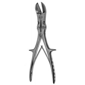 Bone Cutting Forceps MeisterHand Stille-Liston 10-3/4 Inch Length Surgical Grade German Stainless Steel NonSterile NonLocking Plier Handle with Spring Curved