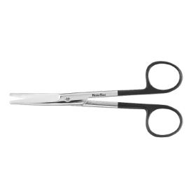 Dissecting Scissors MeisterHand SuperCut Mayo 5-1/2 Inch Length Surgical Grade Stainless Steel NonSterile Finger Ring Handle Curved Blunt Tip / Blunt Tip