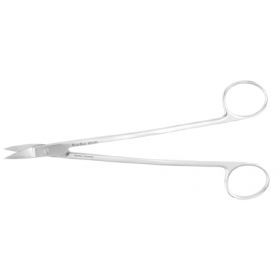 Dissecting Scissors MeisterHand Dean 6-3/4 Inch Length Surgical Grade Stainless Steel NonSterile Finger Ring Handle Angled Sharp Tip / Sharp Tip