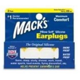 Ear Plugs Macks Pillow Soft Cordless One Size Fits Most Clear 572921
