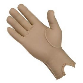 Compression Glove Edema Gloves 4 Full Finger Large Wrist Length Left Hand Lycra / Spandex