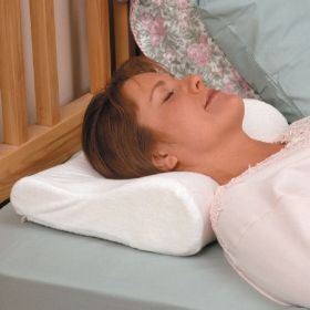 Orthopedic Pillow Rolyan SleepRite Posture Memory Pillow 12 X 17 Inch White Reusable