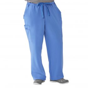 Illinois Ave Unisex Athletic Cargo Scrub Pants with 7 Pockets, Ceil Blue, Regular Inseam, Size XS