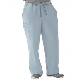 Illinois Ave Unisex Athletic Cargo Scrub Pants with 7 Pockets, Gray, Tall Inseam, Size 5XL