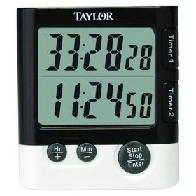 Taylor 5828 Dual Event Timer with Clock and Date