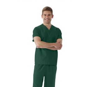 AngelStat Reversible Scrub Top without Pockets, Medline-Style Color Coding, Jade, Size M
