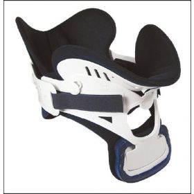 Rigid Cervical Collar Miami J Preformed Adult Super Short Two-Piece / Trachea Opening