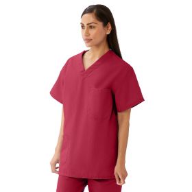 AngelStat Unisex Reversible V-Neck Scrub Top with 2 Pockets, Emerald, Size M, Angelica Color Code