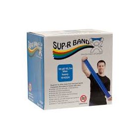 Sup-r band 10-6324 latex free exercise band-50 yard roll-blue-heavy