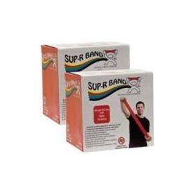 Sup-r band 10-6332 latex free exercise band-twin-pak-100 yards-red