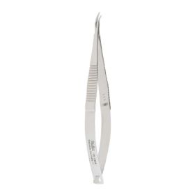 Corneal Scissors Miltex Castroviejo 4 Inch Length OR Grade German Stainless Steel NonSterile Thumb Handle with Spring Angled Right Blade Blunt Tip / Blunt Tip