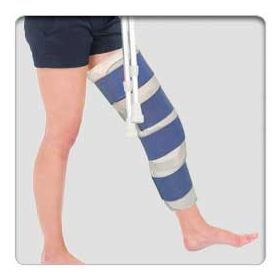Knee Immobilizer ezy wrap One Size Fits Most Hook and Loop Closure 16 Inch Length Left or Right Knee