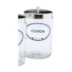 Cotton jar glass clear 1.6l