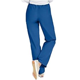 AngelStat Reversible Scrub Pants without Pockets, Medline-Style Color Coding, Sapphire, Size S