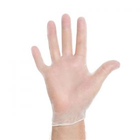 Gloves exam synthetic plus powder-free vinyl latex-free 9.5 in xl white 90/bx