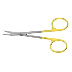 Tenotomy Scissors Padgett Stevens 4-1/2 Inch Length Surgical Grade Stainless Steel / Tungsten Carbide NonSterile Finger Ring Handle Curved Blade Semi Sharp
