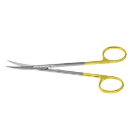 Ear / Nasal Scissors Padgett Joseph 5-3/4 Inch Length Surgical Grade Stainless Steel / Tungsten Carbide NonSterile Finger Ring Handle Curved Blade Sharp Tip / Sharp Tip