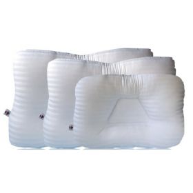 Orthopedic Pillow Tri-Core Firm 16 X 24 Inch White Reusable