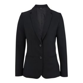 Women's Synergy Washable Blazer with Longer Length, Black, Size 12 Regular
