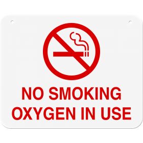 Sign - No Smoking Oxygen In Use - 10" x 8"