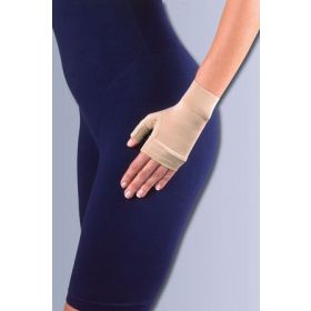 Compression Glove Jobst  Ready-to-Wear Fingerless Small Over-the-Wrist Ambidextrous Stretch Fabric
