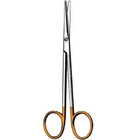 Dissecting Scissors Surgi-OR Metzenbaum-Lahey 5-3/4 Inch Length Office Grade Stainless Steel / Tungsten Carbide NonSterile Finger Ring Handle Straight Blunt Tip / Blunt Tip