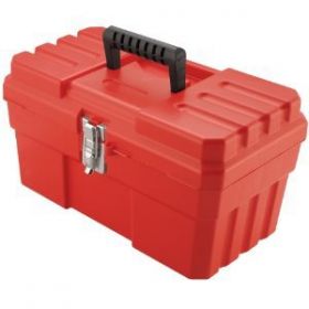 Portable Utility Box Red 14 X 8 X 8.125 Inch