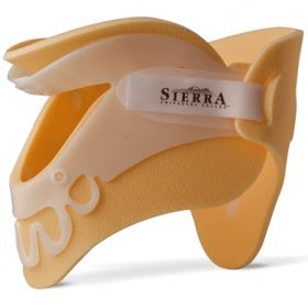 Rigid Cervical Collar with Replacement Pads Sierra Universal Collar Preformed Pediatric One Size Fits Most Two-Piece / Trachea Opening