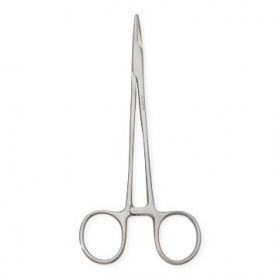 6" (15.2 cm) Sterile Centurion SnagFree Webster Needle Holder with Fine Tips, Smooth Jaw, Premium Satin Grade, Single Use