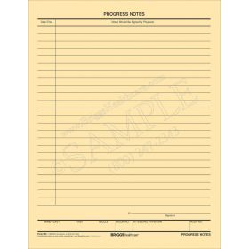 Progress Notes Form - Buff Paper