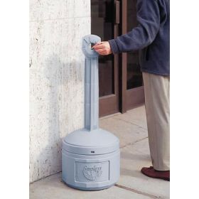 Smoking Receptacle Smoker's Cease-Fire Gray HDPE