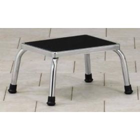 Step Stool 1-Step Chrome Plated Steel 9 Inch Step Height
