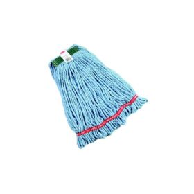 Antimicrobial Wet String Mop Head Rubbermaid Web Foot Shrinkless Looped-end Medium Blue Cotton / Synthetic Fiber Reusable